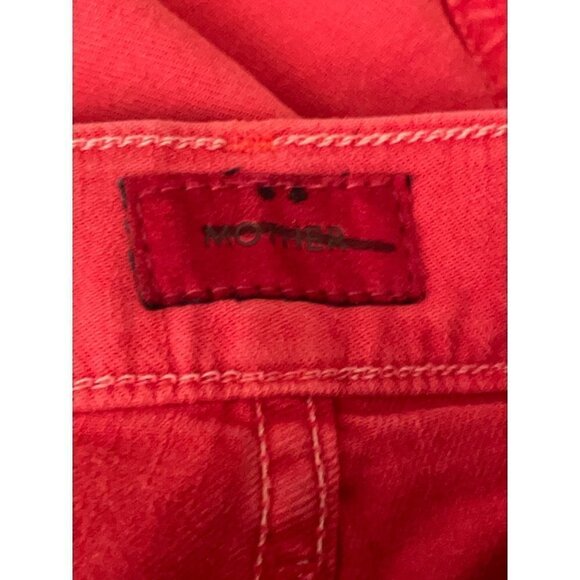 Free People Mother Denim High Waisted Rascal Ankle Fray Chalk It Up Size 24 NWT - Picture 7 of 7